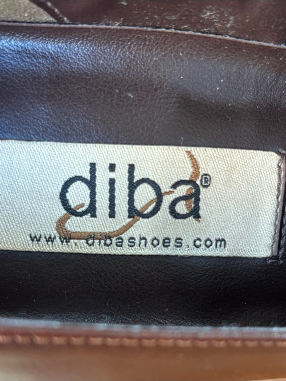 Diba Justice Vintage 1990s Dark Academia Square Toe Leather Heels 8.5 VGVC - Picture 3 of 11